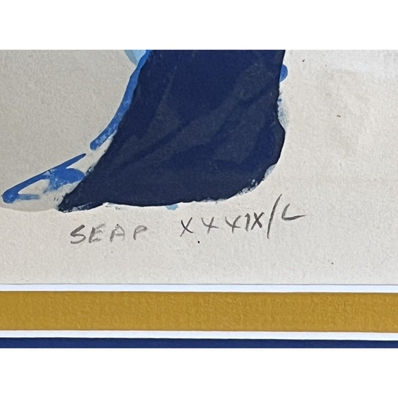 Large Clown Painting Original Len Garon AP Signed "3 Clowns" Artist Proof - Picture 5 of 15